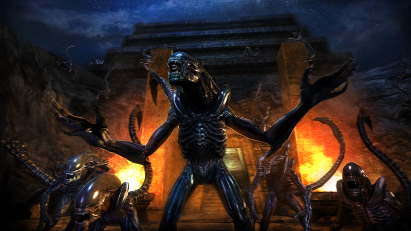 Illustration for article titled Exclusive Alien vs. Predator concept art shows what a Predator victory party looks like